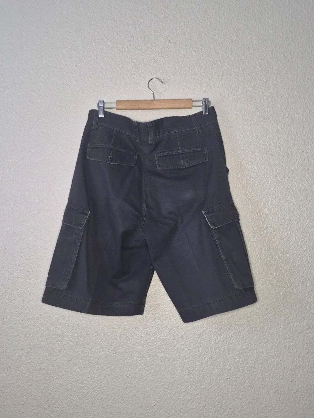 Geoffrey Beene Shorts Mens W33 Cargo Canvas Lightweight Navy No Labels